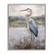 Stupell Industries Coastal Heron on Riverbank Framed Giclee Wall Art Design by Nina Blue